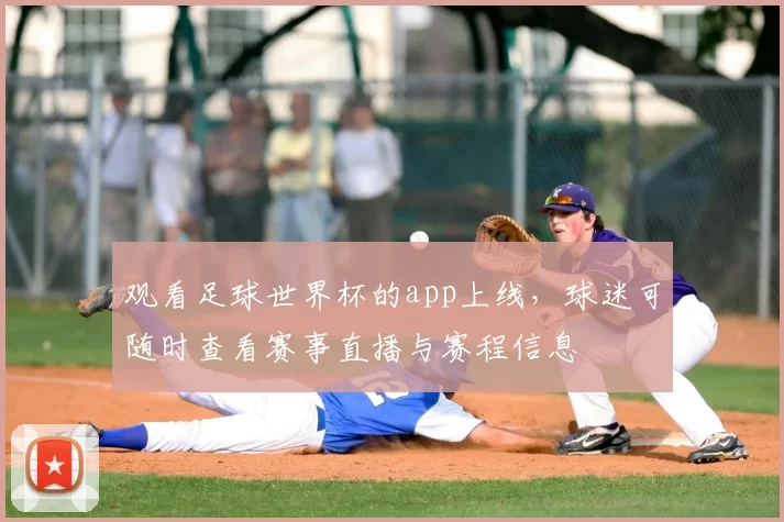 观看足球世界杯的app上线，球迷可随时查看赛事直播与赛程信息