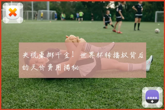 央视豪掷千金!世界杯转播权背后的天价费用揭秘